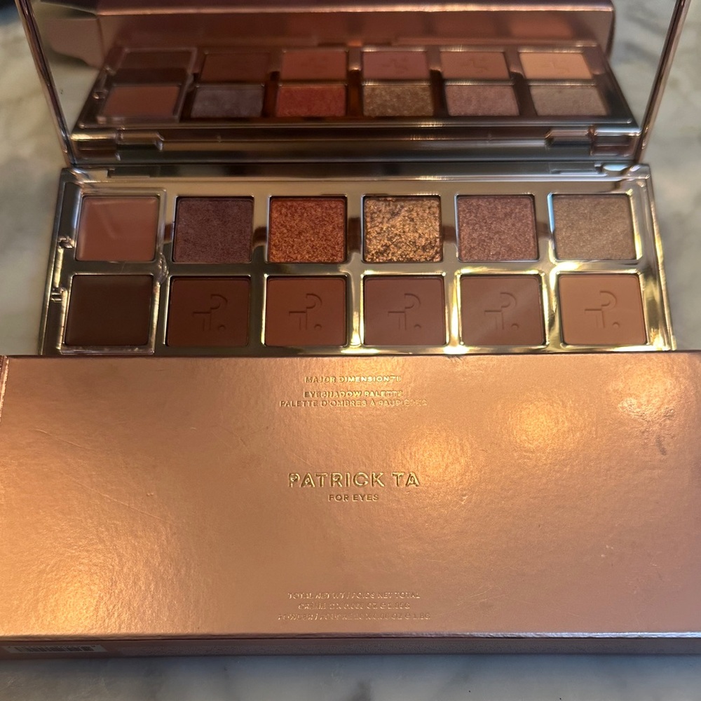 Patrick Ta Eyeshadow Palette - Rich Browns and Shimmering Golds